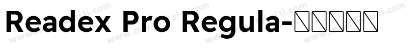 Readex Pro Regula字体转换